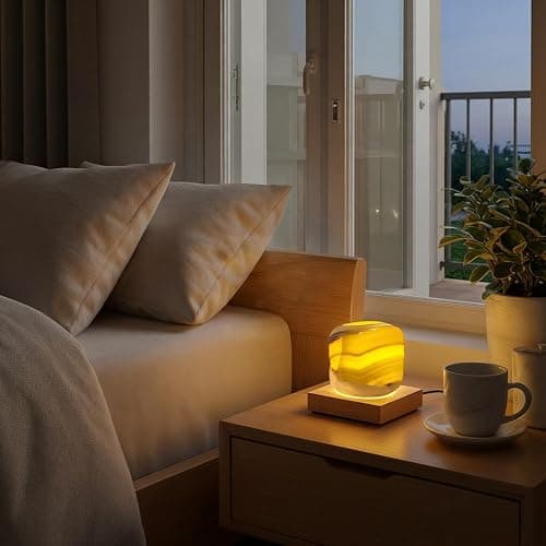 Marmor Marble Lamp Table Lamp Unique Stone Lamp Touch Lamp Pat Lamp Type-C 3 Way Bedside Lamps Ambient Light Bedroom Night Stands Small Night Light Decorative LED Warm Portable Lamps Rechargeable thumbnail 9