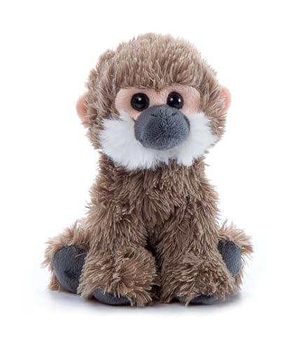 The Petting Zoo Squirrel Monkey Stuffed Animal Plushie, Gifts for Kids, Wild Onez Babiez Wildlife Animals, Monkey Plush Toy 6 inches thumbnail 2