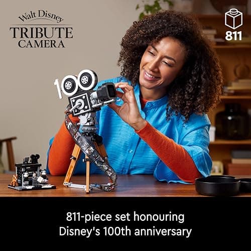 LEGO Disney Walt Disney Tribute Camera Building Set - Bedroom or Office Decor for Men & Women, Ages 18+ - Collectible Craft Model Kit - Gift Idea for Fans - 43230 thumbnail 2