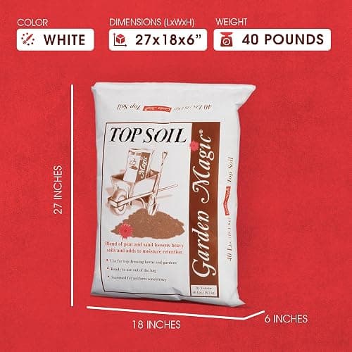 Michigan Peat 40 Pound Bag Garden Magic Organic Planting Potting Top Soil Blend Mix for Indoor and Outdoor Gardening and Landscapes, White thumbnail 3
