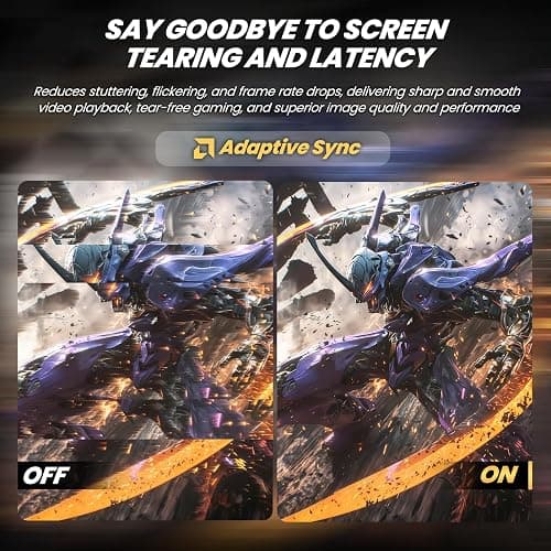 CRUA 24.5" White Gaming Monitor, 200Hz FHD(1920 * 1080P) VA Screen Computer Monitor, Supports Freesync, 120% sRGB, Blue Light Filter, Built-in Speakers, Wall Mountable Installs(HDMI 1.4/DP 1.2) thumbnail 6