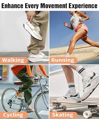 Handshop 2 Pairs Flat Athletic Shoelaces 5/16" in 40"-63" Wide Sneaker Replacement Shoe Laces - 47'' inches (120 cm) - 2 X White thumbnail 7