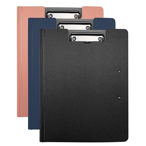 Clipboards (Set of 3) by Office Clipboard Folder, File Cover Folder Clipboard with Horizontal and Vertical Double Clips Metal Clip, Letter Size or A4 thumbnail 4