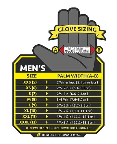 Ironclad General Utility Work Gloves GUG, All-Purpose, Performance Fit, Durable, Machine Washable (1 Pair) Black thumbnail 9