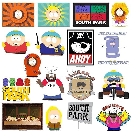 South Park Officially Licensed Sticker Pack – Die Cut Large Deluxe Vinyl Stickers Variety Pack for Laptop, Water Bottle, Scrapbooking & Indoor/Outdoor Use – Set of 100 thumbnail 5
