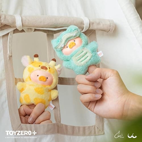 TOYZERO+ Lulu The Piggy Blind Box Figures - Puppet Show Series Plush Keychain Blind Boxes Figurines Finger Puppet Toy Cute Stuffed Animals Mystery Box Collectible Decorations Birthday Gift, Single Box thumbnail 4