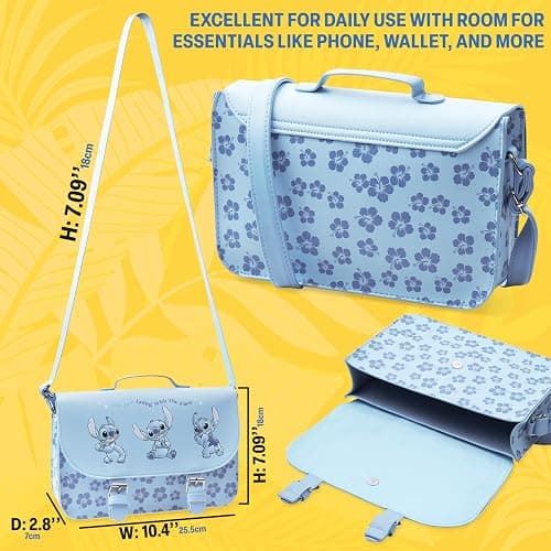 Disney Stitch Bag Girls Cross Body Shoulder Bag for Travel Holiday Stitch Gifts thumbnail 6