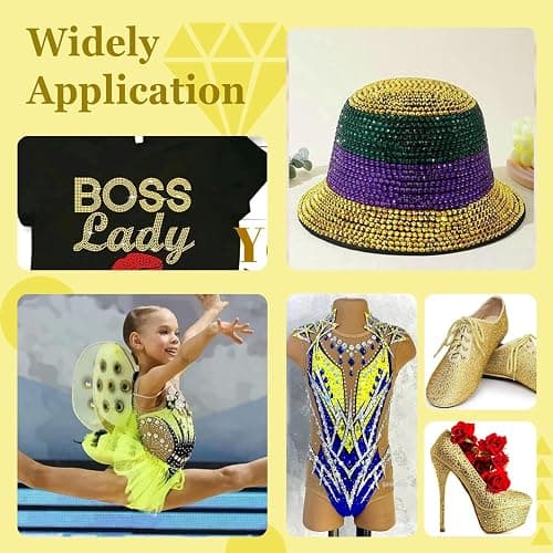 Gold rhinestones thumbnail 4