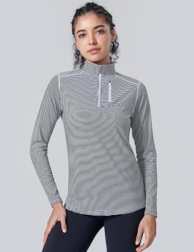 Liberty Imports 3 Pack: Women's Quick Dry Long Sleeve Quarter Zip Pullover Workout Shirts with Thumb Holes and Pocket thumbnail 5