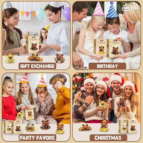 HIGH GODO Capybara Party Favors Building Set, 1632PCS Cute Capybara Building Blocks for Goodie Bag Stuffers, Party Favors Birthday Gift for Adult Teens 14+ (Not Compatible with Major Brand) thumbnail 6
