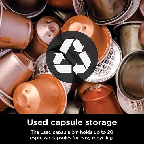 Ninja Espresso & Coffee Maker, Nespresso Capsule Compatible, Black, CFN601 | Barista System, 3 Espresso Brew Styles, Single-Serve Coffee, Built-in Frother, Espresso, Cappuccino & Latte Maker thumbnail 10