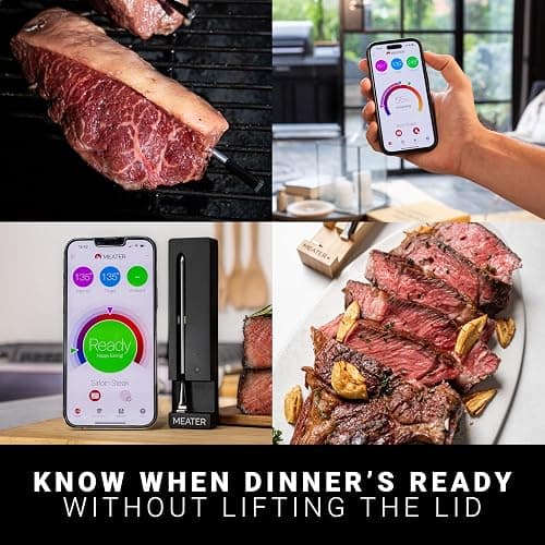 MEATER SE: Smart Bluetooth Meat Thermometer | Long-Range Wireless Probe for Oven, Grilling, Smoking, BBQ & Air Fryer | Dual Sensors & Guided Cook System | Black Charger thumbnail 3