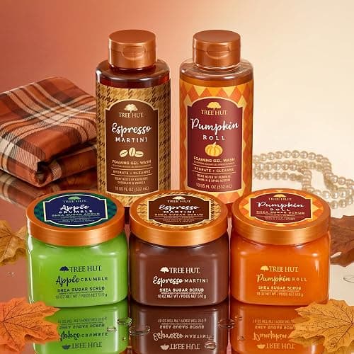 Tree Hut Pumpkin Roll Body Scrub, Exfoliating Sugar Scrub, Vegan, 18 Oz | Exfoliating & Nourishing with Shea Butter & Essential Oils, Body Exfoliator for All Skin Types, Self Care Gifts for Women thumbnail 7