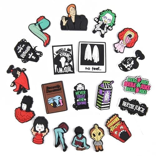 Horror Movie Shoe Charms Shoes Decoration Halloween Accessories for Teens Boys Girls Wristband Bracelet Birthday Halloween Gifts thumbnail 2