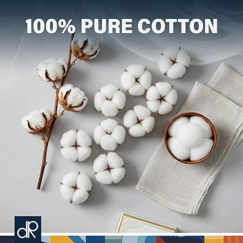 DecorRack 300 Small Cotton Balls for Make-Up, Nail Polish Removal, Pet Care, Applying Oil Lotion or Powder, Made from 100% Pure & Natural Cotton, Soft and Absorbent for Household Needs (300 Count) thumbnail 6
