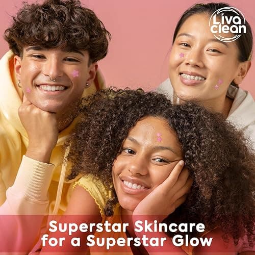 LivaClean Star Blemish Patches (240CT) - Salicylic Acid & Tea Tree Oil, Clear & Pink Pimple Patch Cute, Acne Star, Cute Pimple Skincare, Patches for Face, Blemish Patch thumbnail 8