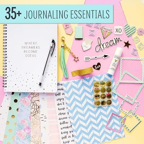 STMT D.I.Y. Dreamers Become Doers Journaling Set, Stationery Set, Bullet Journal Kit, Journaling Kit, Journals for Teen Girls, DIY Journal Set for Girls Ages - 8+ thumbnail 4