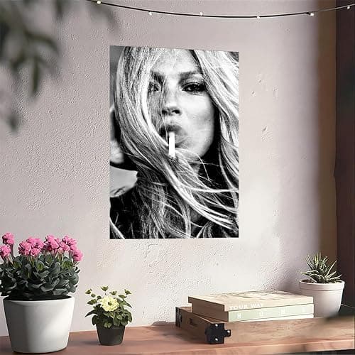 Hazzzey High Fashion Poster Trendy Black and White Wall Art Luxury Feminist Canvas Prints Beautiful Chic College Dorm Apartment Batchroom Bedroom Decor Unframe-style 16x24inch(40x60cm) thumbnail 2