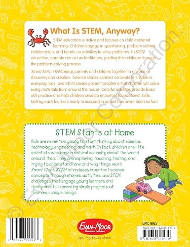 Evan-Moor Smart Start STEM Workbook, Grade 1, Science, Technology, Engineering, Math, Hands On Activities, Problem Solving, Critical Thinking, Fine Motor Skills, Sequencing, Animals, Homeschool thumbnail 2