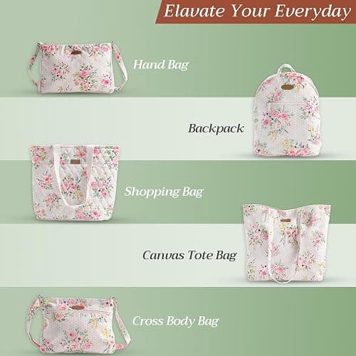 Maison d' Hermine Weekender Bags for Women Cotton Quilted Duffel Overnight Luggage Weekend Bag for Men Gym Gifts Travel thumbnail 6
