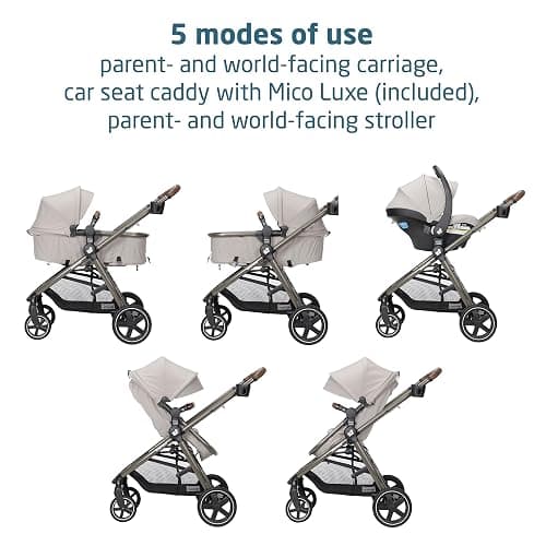 Maxi-Cosi Zelia™ Luxe 5-in-1 Modular Travel System - New Hope Tan - Travel System thumbnail 5