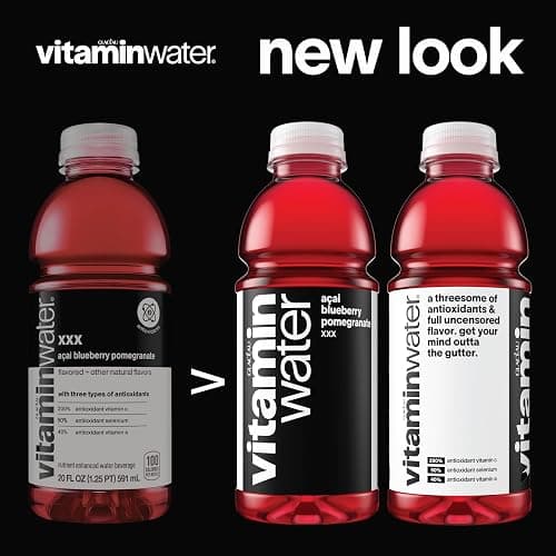 vitaminwater Energy Tropical Citrus Nutrient Enhanced Flavored Water Beverage, 20 fl oz Bottles, 12 Pack thumbnail 4
