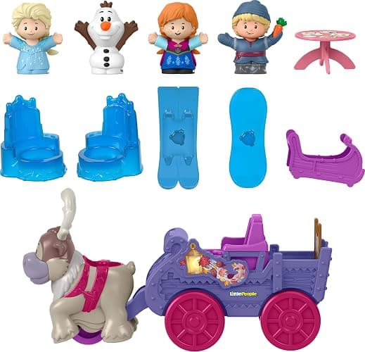 Fisher-Price Little People Disney Frozen Arendelle Adventures Playset | Toddler Toy, Includes Anna, Elsa Olaf & Kristoff Figures, Pretend Play for Kids Ages 18+ Months (Amazon Exclusive) thumbnail 6