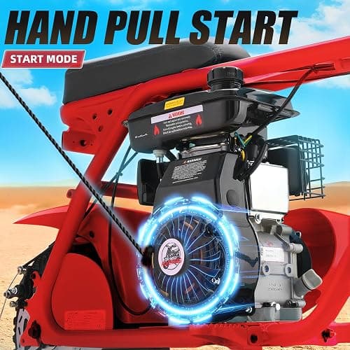 HOVER HEART Mini Bike, Gas Dirt Bike, Minibike, Gas Powered Mini Bikes for Adults, 99cc-4 Stroke Pit Bikes with Led, Dirtbike Motorcycle Max Load 200 Lbs, Speed 34.5 KM/H, Age13+ Hoverheart thumbnail 3