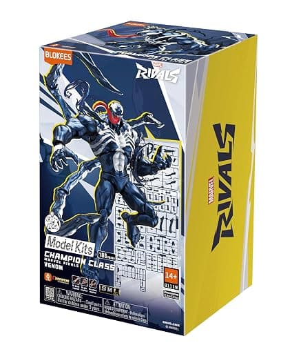 BLOKEES Champion Class - Marvel Rivals - Venom - 185 Pieces Model Kit - 6 Inch - 90 Points of Articulation - Assembly Required - No Tools - No Cutting - No Glue - No Paint - Age 14+ thumbnail 2