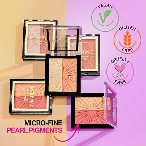 Wet n Wild MegaGlo Blushlighter, Blendable Blush & Highlighter Set, Shimmery Metallic Finish, Highlight Bling thumbnail 3
