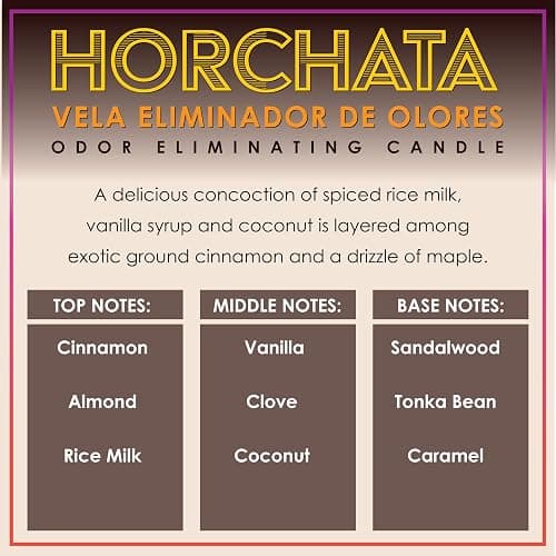 Horchata Odor Eliminating Highly Fragranced Candle thumbnail 5