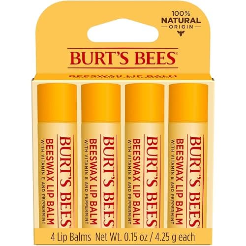 Burt's Bees 100% Natural Moisturizing Lip Balm (Original Beeswax) - Image 1