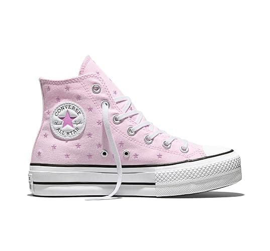 Converse Womens Chuck Taylor All Star Lift Platform Embroidered Stars High Top Sneaker - Image 1