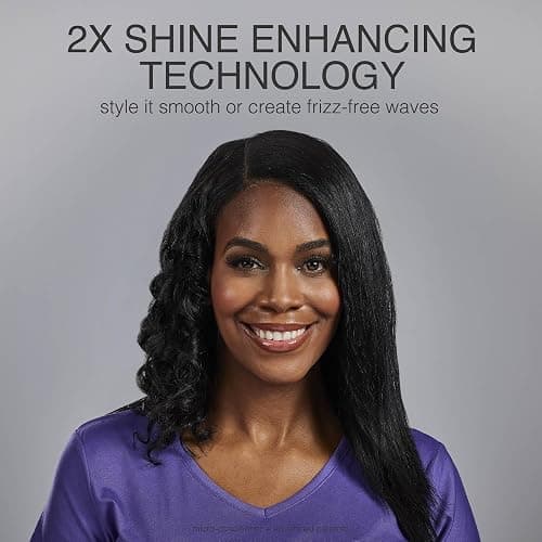 Remington Shine Therapy 1 Inch Hair Straightener, Argan Oil & Keratin | Keratin ceramic plates deliver smooth results; this flat iron reduces frizz for ideal hair styling. thumbnail 9