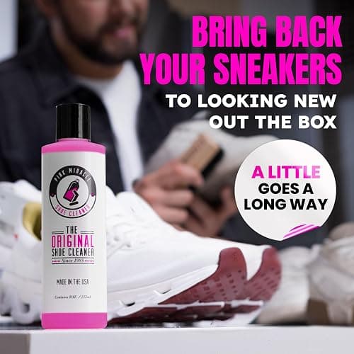 Shoe Cleaner Kit for Sneakers, Leather, Suede, Canvas & Washable Fabrics | Cleaning Solution for Whites, Mesh, Vinyl, Knit and Cloth. Gentle Saddle Soap Formula for Boots, Sandals, Hats and Bags thumbnail 7