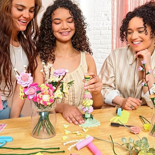 Play-Doh Blooms Meadow Flower Bouquet Making Kit | Floral Crafts for Adults & Teens, DIY Relaxing Home Décor Set thumbnail 8