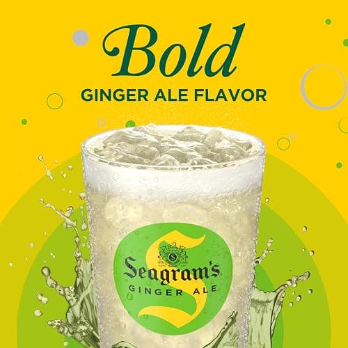 Seagrams Ginger Ale Soda Soft Drinks, 7.5 fl oz, 10 Pack | Caffeine-free sparkling soft drink thumbnail 4