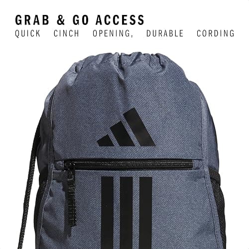 adidas Alliance Sackpack – Drawstring Backpack for Sports, Small Gym Bag thumbnail 3