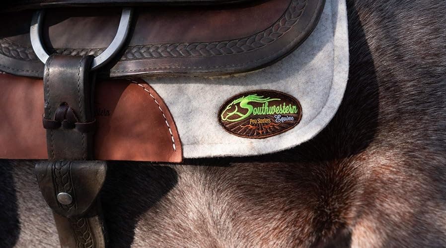 Southwestern Equine OrthoRide Made in USA Premium All Wool Build up, Saddle Pad Western, Classic Contour Saddle Pad, Ortho Pad Horse Saddle Pad, Saddle Blanket, 30x30 & 31x32 thumbnail 6