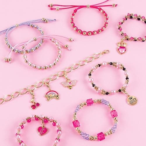 Make It Real Glamour Jewelry Set - Jewelry Box & Friendship Bracelet Kit with Beads, Chains & Charms for Girls & Teens - Ages 8+ thumbnail 8
