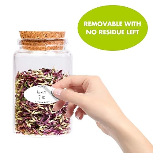 500 Removable Freezer Pantry Canning Labels Set Water Oil Resistant with Perforation Line for Food Containers Jars Kitchen Restaurant Storage Organization thumbnail 4
