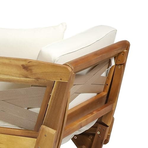 Christopher Knight Home Patrick Outdoor Acacia Wood Expandable Daybed with Water Resistant Cushions, Teak thumbnail 6
