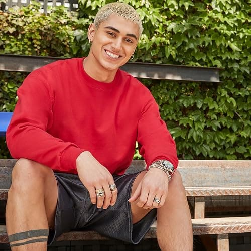 Hanes Men's Sweatshirt, EcoSmart Fleece Crewneck Sweatshirt, Big & Tall Available, 1 or 2-Pack thumbnail 6