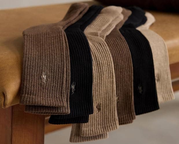 POLO RALPH LAUREN Men's Performance Crew Socks 6 Pack thumbnail 4