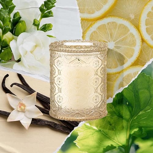 LA JOLIE MUSE Vanilla Bomb Candle | Vanilla, Lemon Zest & Patchouli | 6 oz Cotton Wick | Natural Soy Wax | 40 Hours Clean Burn | Gift-Ready for Hosts | Elegant Home Décor thumbnail 2