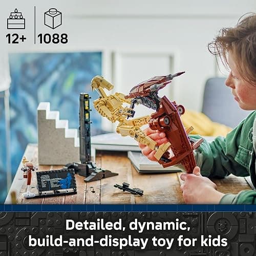 LEGO Star Wars: The Phantom Menace Battle Droid with STAP - Building & Learning Toy for Boys & Girls, Ages 12+ - Star Wars Toy & Model Kit - Gift for Christmas - 75428 thumbnail 3