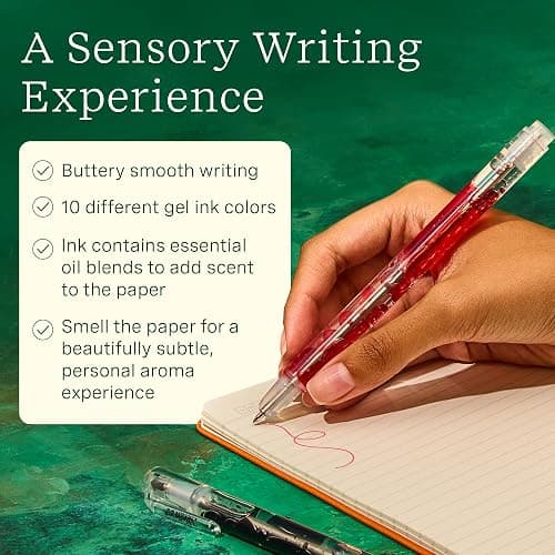 Lifelines Scented Lava Gel Pen Set, 10-Pack (Multi-Color) - 0.5mm Colored Gel Pens Infused with Scented Essential Oil Blends & Mesmerizing Lava - School Supplies for College Kids & Adults thumbnail 3