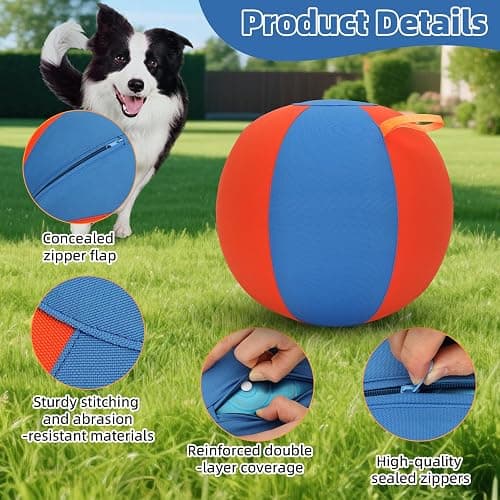 Deerift 18" Herding Ball for Dogs - Upgraded Material, Durable Dog Training Toy, Suitable for Border Collies, Australian Shepherds, and Other Medium to Large Herding Dog Ball thumbnail 5