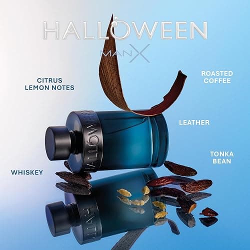 Halloween Man X Eau de Toilette for Men. Amberry Fougere Long Lasting Fragrance with Notes of Lemon, Cinnamon and Amber thumbnail 4