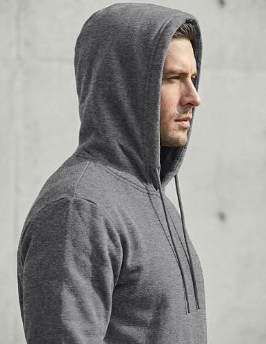 JMIERR Mens Casual Cotton Hooded Collar Drawstring Hoodies Pullover Sweatshirts Casual Long Sleeve Shirts thumbnail 8